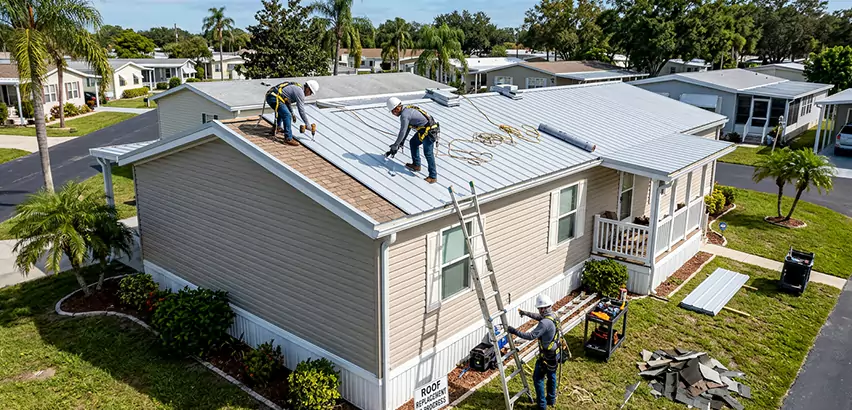 Mobile Home Metal Roof Replacement in Burbank