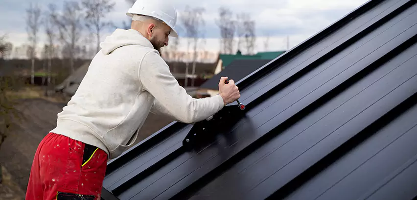 Tin Roof Ridge Cap Installation in Burbank