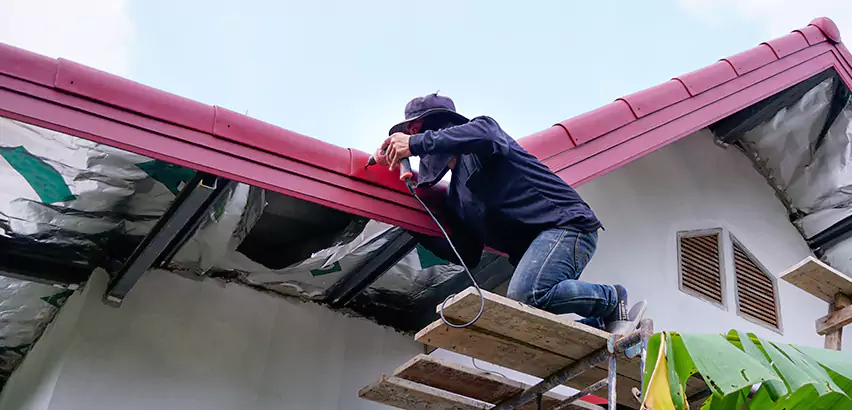 Residential Wind Damage Roof Repair in Burbank