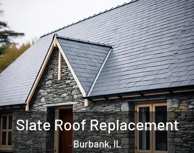  Slate Roof Replacement Burbank, IL